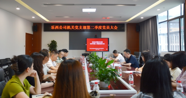 乐西公司机关党支部组织召开第二季度党员大会