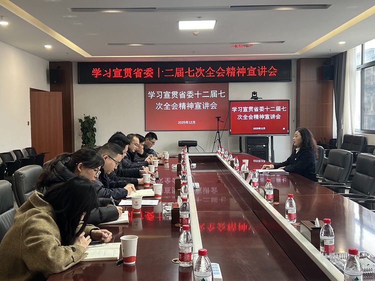 昭普（乐西）公司党委委员、副总经理文燕作省委十二届七次全会精神专题宣讲