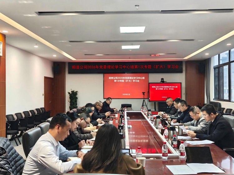 昭普（乐西）公司召开2026年党委理论学习中心组第1次专题（扩大）学习会暨民主生活会会前学习会