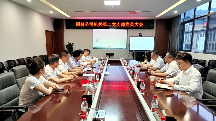 昭普公司机关第二党支部召开第一次党员大会