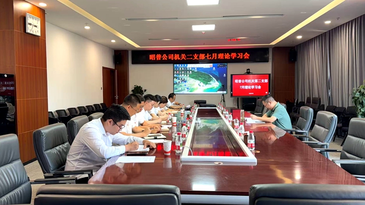 昭普公司机关第二党支部开展7月理论学习暨廉洁警示教育活动